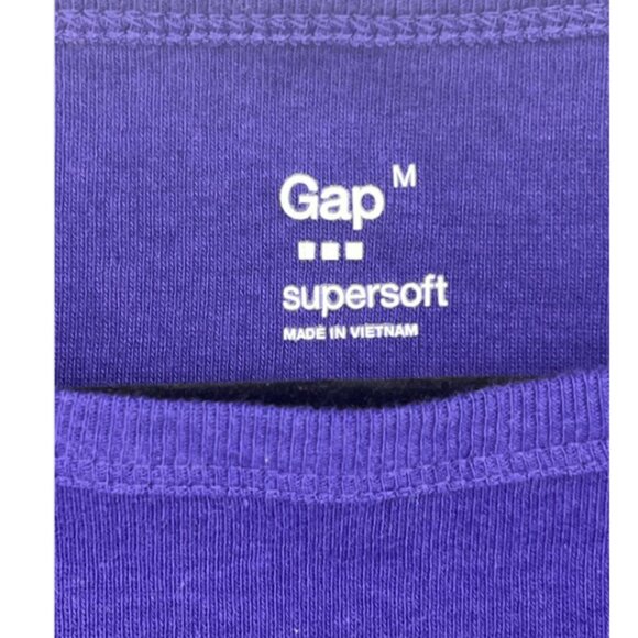 Gap - Supersoft Boatneck 3/4 Sleeve Tee 510814-00 | Medium | Navy Uniform Blue - Picture 3 of 6